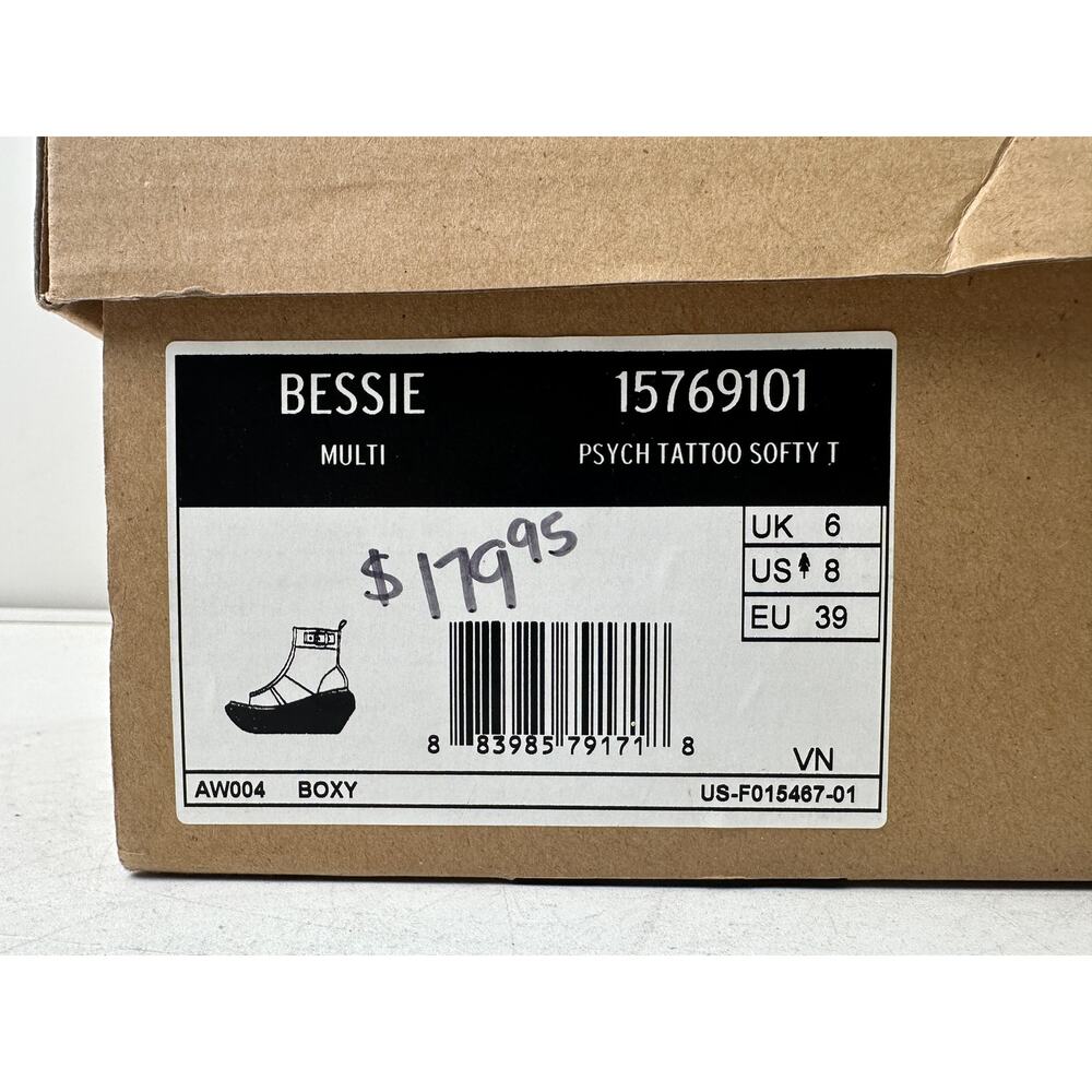 Dr. Martens Bessie Psychedelic Tattoo Wedge Sandals Women's Sz 8 - Picture 11 of 11